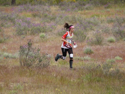 Marina Cornejo llegando a meta en Cto. España Escolar 2013